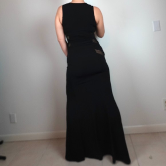 Cameo Sexy Black Maxi Sheer Dress size Small - Picture 4 of 8